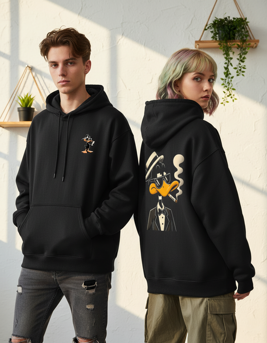 Daffy Duck Attitude Men's Oversized Hoodie