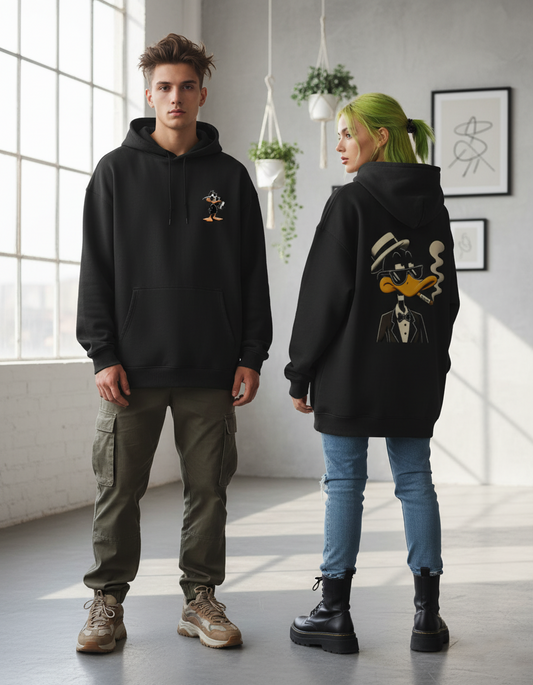 Daffy Duck Attitude Men's Oversized Hoodie