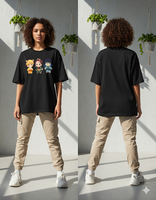 Demon Slayer Trio - Oversized T-Shirt