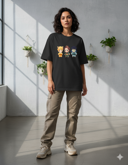 Demon Slayer Trio - Oversized T-Shirt