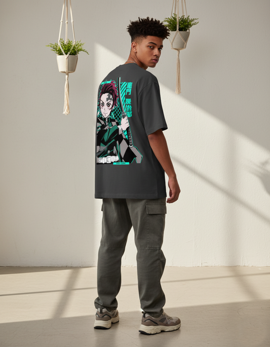 Tanjiro Kamado - Demon Slayer Oversized T-Shirt