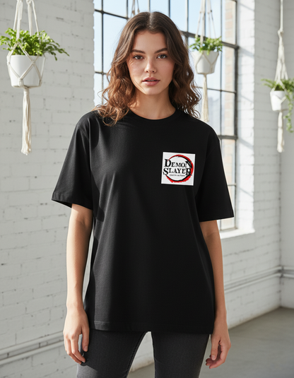 Nezuko in a Basket – Demon Slayer Oversized T-Shirt
