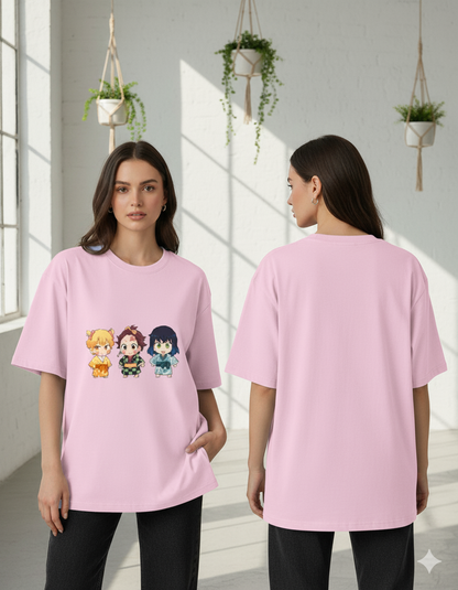 Demon Slayer Trio - Oversized T-Shirt