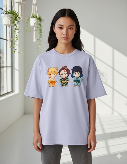 Demon Slayer Trio - Oversized T-Shirt