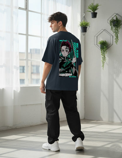 Tanjiro Kamado - Demon Slayer Oversized T-Shirt